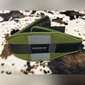 ⭐️5/$15 HumanX Military Green Gym Bodybuilding Lifting Back Support Belt Medium